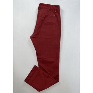 Brixton Standard Fit Stretch Chino 'Reserve Pants' . Bright Red, Men's 34X31 EUC